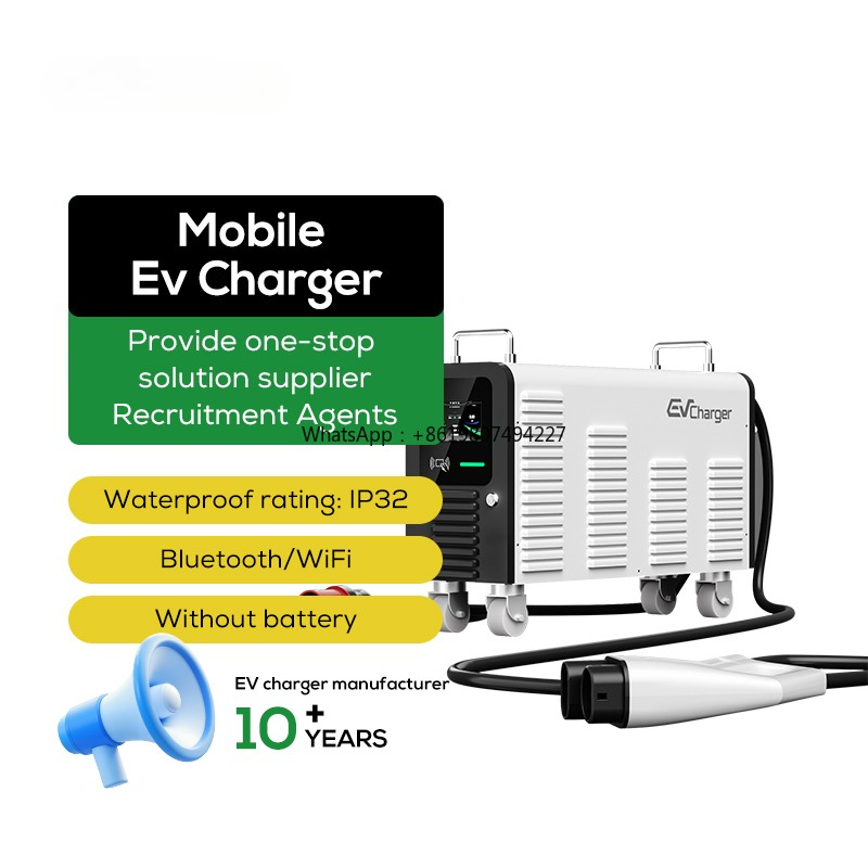 Portable Dc Fast Charger 20Kw Ccs2 - CCS2 20kW draagbare EV-laadstations voor thuisgebruik,