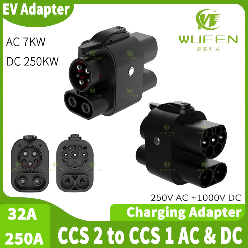 WUFEN Ac & Dc Ccs2 Naar Ccs1 D - Ccs2 To Ccs1 Fast Charge Adapter 250Kw recensie en prijs