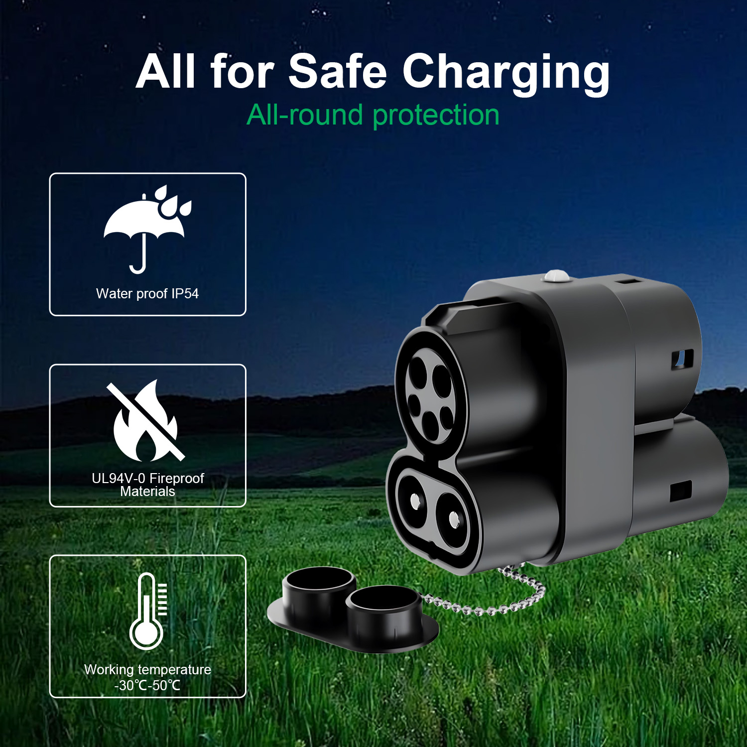 CCS1 naar CCS2 opladeradapter  - Ccs2 To Ccs1 Fast Charge Adapter 250Kw recensie en prijs