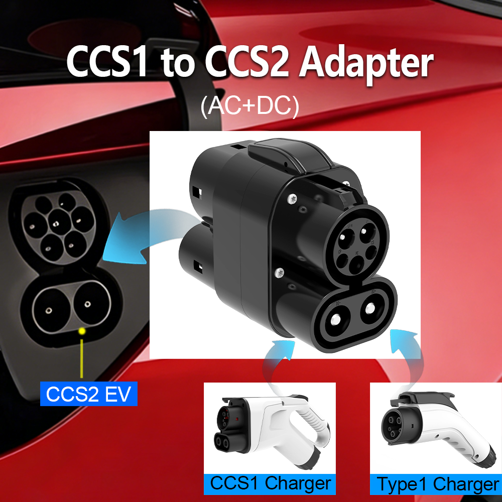 CCS1 naar CCS2 EV-adapter AC+D - Ccs2 To Ccs1 Fast Charge Adapter 250Kw recensie en prijs